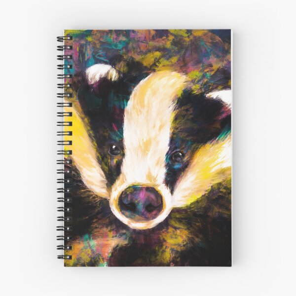 Item preview, Colorful European Badger, Cute European Badger Portrait, Aesthetic European Badger Oil Paint designed and sold by Paintcorner.