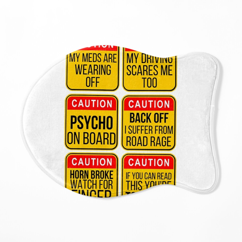 Caution Red Road Rage Sticker Pack 7 Poster for Sale by BeyondPast