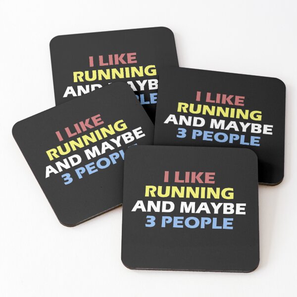 Item preview, I Like Running And Maybe 3 People  - Funny Running  designed and sold by RunPower.