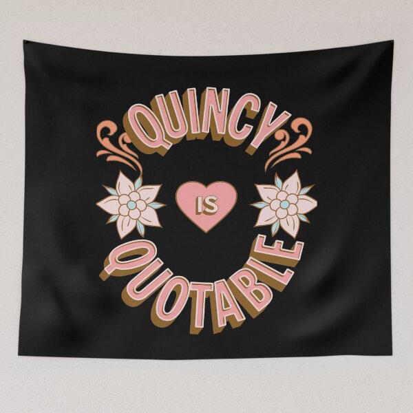 Item preview, Quincy is Quotable - First Names - Birthday Gifts - Alliteration Fans designed and sold by epicthoughts.