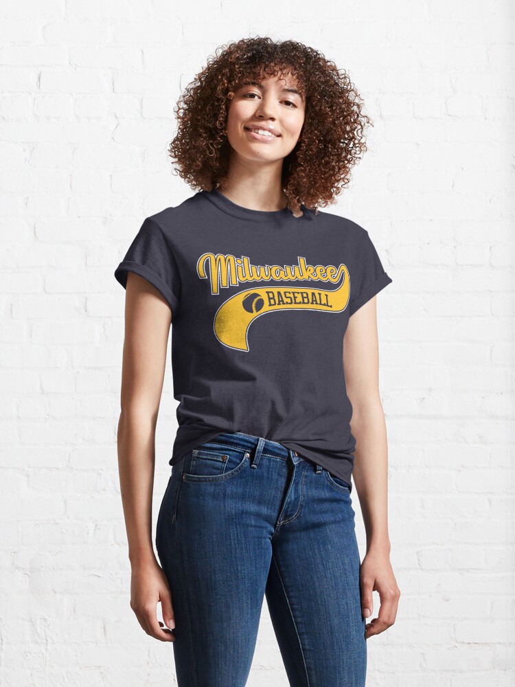 Retro Milwaukee Baseball Vintage Swoosh Classic T-Shirt for Sale by  pixeljamz