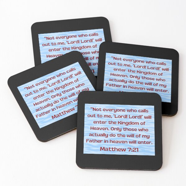 Item preview, Bible Verse Matthew 7:21 designed and sold by Prayingwarrior.