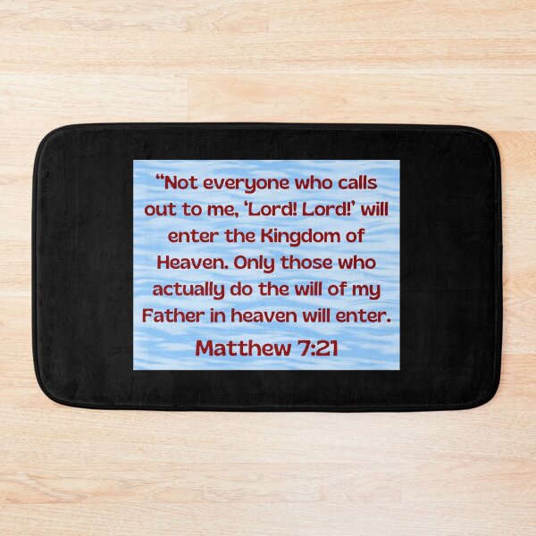 Item preview, Bible Verse Matthew 7:21 designed and sold by Prayingwarrior.