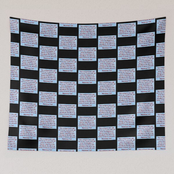 Item preview, Bible Verse Matthew 7:21 designed and sold by Prayingwarrior.