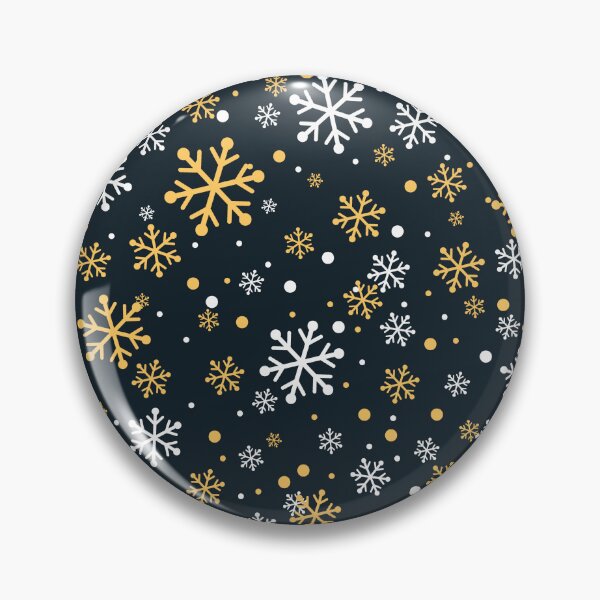 Item preview, Gold and White Snowflakes Christmas Winter Pattern designed and sold by mrhighsky.