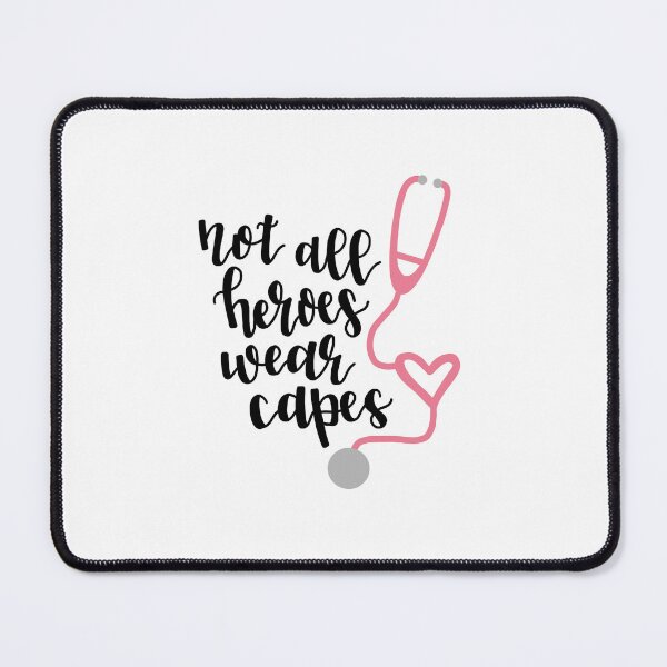 Item preview, Calligraphy Not All Heroes Wear Capes, Nurses and Doctors designed and sold by tbcalligraphy.