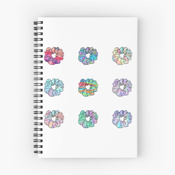 Item preview, Set Of 9 VSCO Trippy Hippie Holographic Hair Scrunchies designed and sold by EpicCreation.