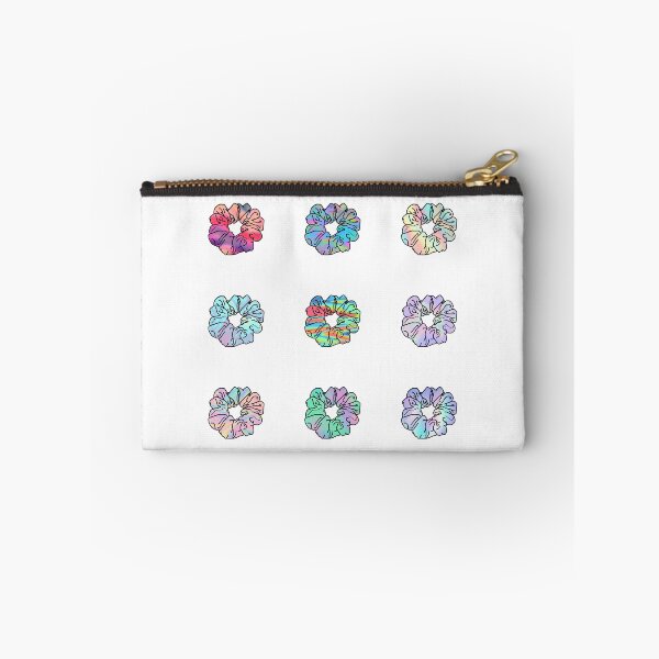 Item preview, Set Of 9 VSCO Trippy Hippie Holographic Hair Scrunchies designed and sold by EpicCreation.