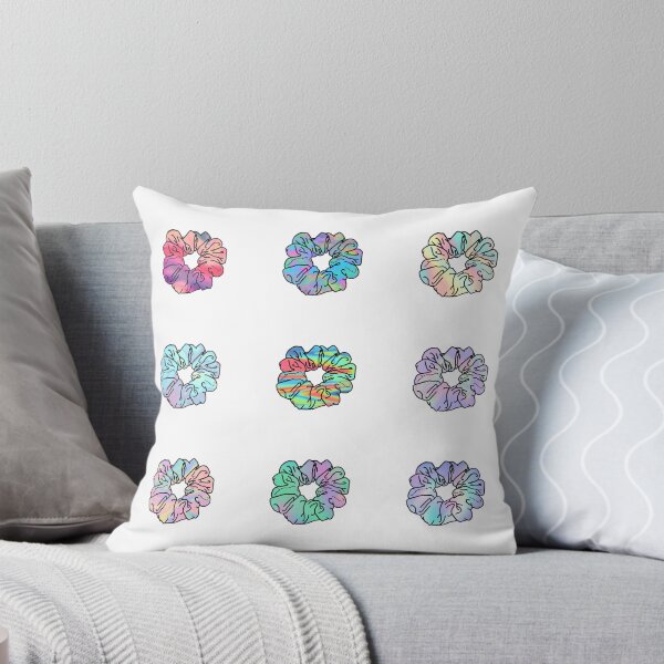 Item preview, Set Of 9 VSCO Trippy Hippie Holographic Hair Scrunchies designed and sold by EpicCreation.