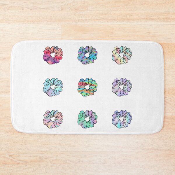 Item preview, Set Of 9 VSCO Trippy Hippie Holographic Hair Scrunchies designed and sold by EpicCreation.