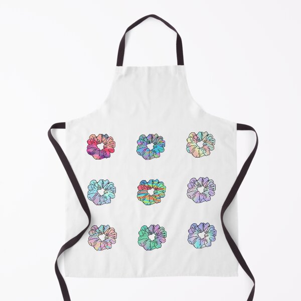 Item preview, Set Of 9 VSCO Trippy Hippie Holographic Hair Scrunchies designed and sold by EpicCreation.