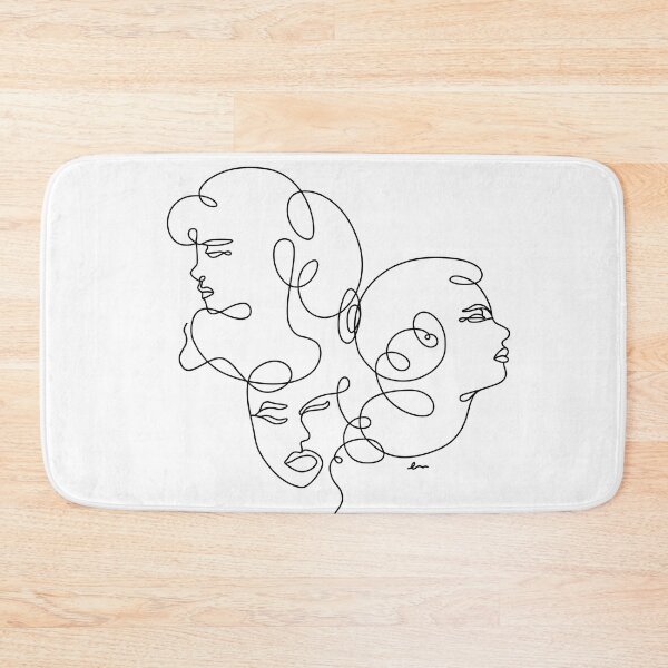 Item preview, Linear Art Abstract Portrait Three Girls 2 designed and sold by makart2.