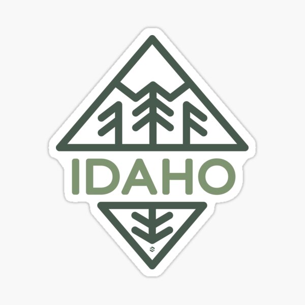 Coeur d'Alene Idaho Grunge Sticker – CDA IDAHO Clothing Company