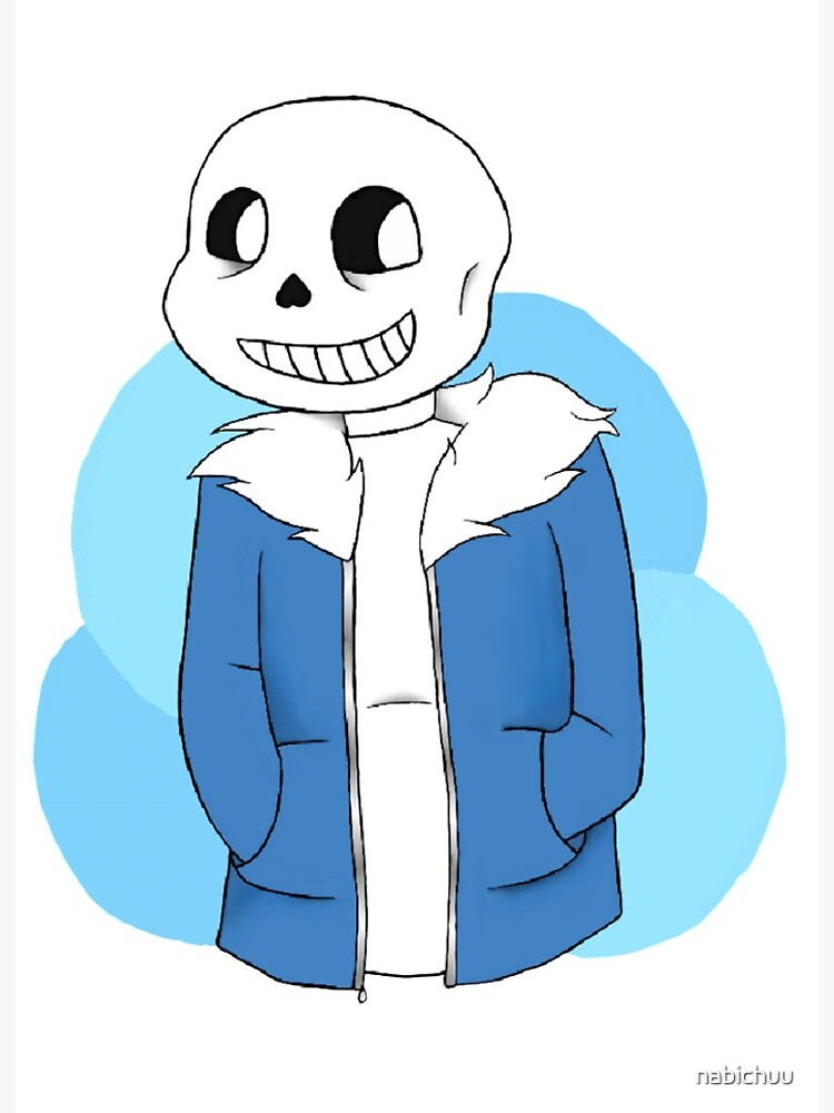 Sans Fanart Undertale Art Board Print By Nabichuu Redbubble