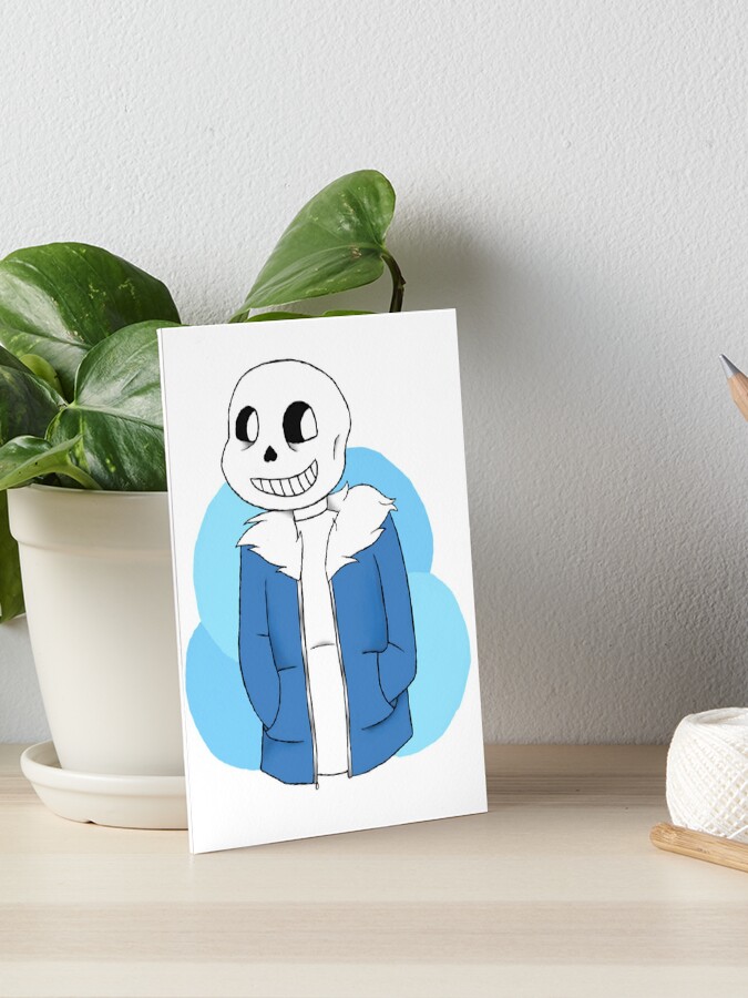 Sans Fanart Undertale Art Board Print By Nabichuu Redbubble