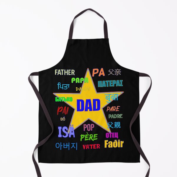 Item preview, Dad Father Many Languages Yellow Star designed and sold by artfulnotebook.