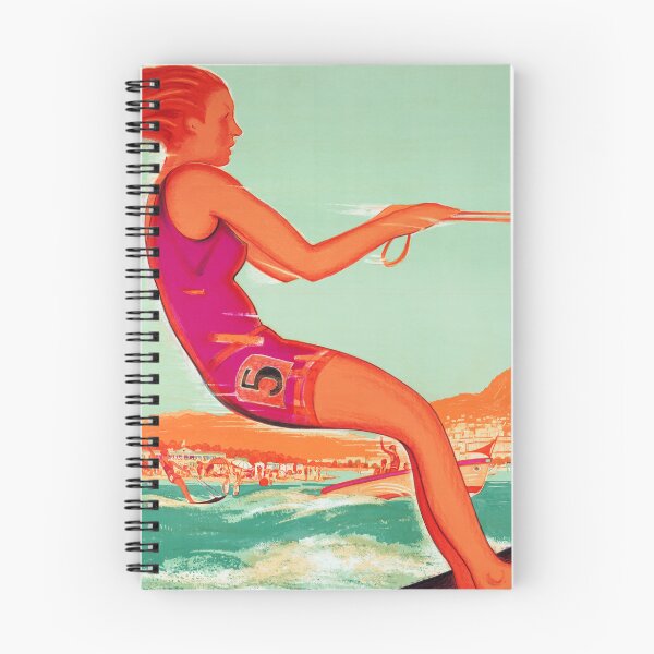 Item preview, LOCARNO PLAGE Sports Nautiques Beach Water Sports Old SWISS Travel Poster 1928 by Daniele Buzzi designed and sold by retroposters.