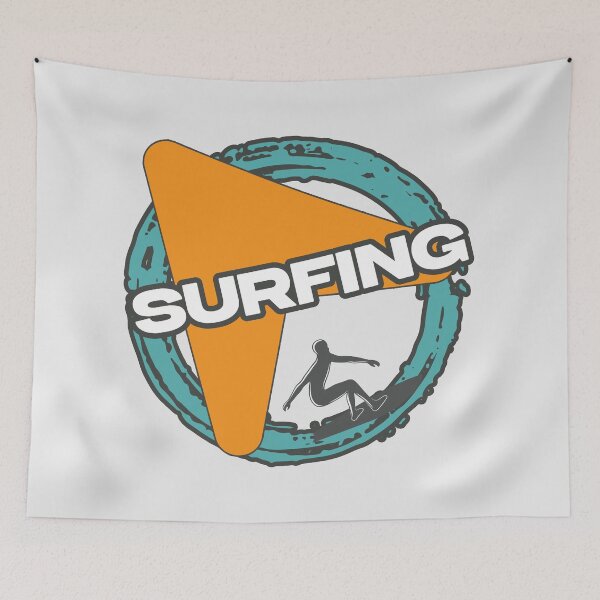 Item preview, surfing designed and sold by GiantessTees.