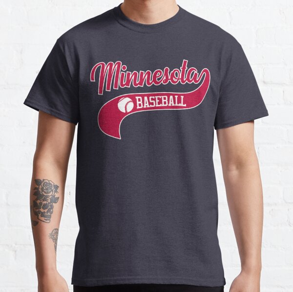 Minnesota Twins Text logo Distressed Vintage logo T-shirt 6 Sizes