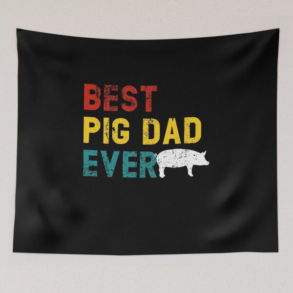 Item preview, Best Pig Dad Ever Vintage Disterss  designed and sold by Mariano Topno.