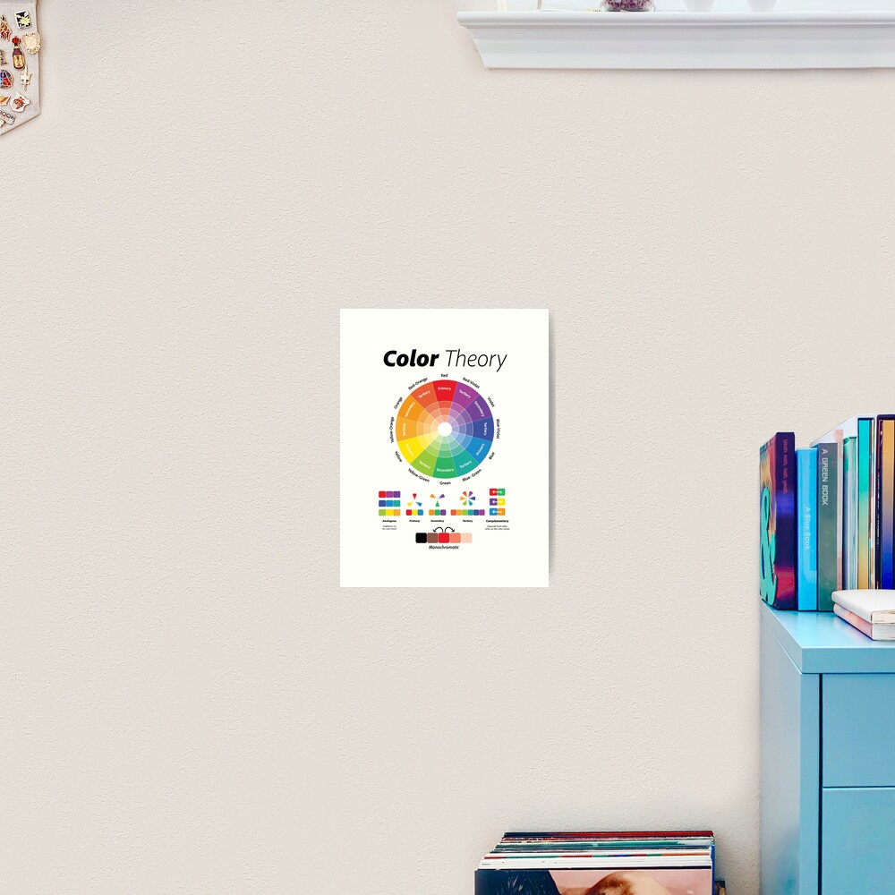 Color Theory Poster Art Board Print for Sale by DesignPapery