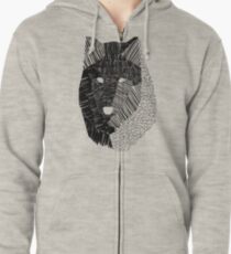 Wolf Mask Zipped Hoodie