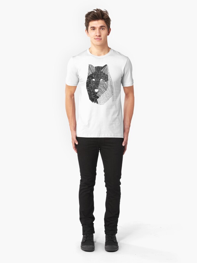 Alternate view of Wolf Mask Slim Fit T-Shirt