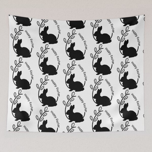 Item preview, Happy easter with bunny   designed and sold by RoyalDesignUSA.