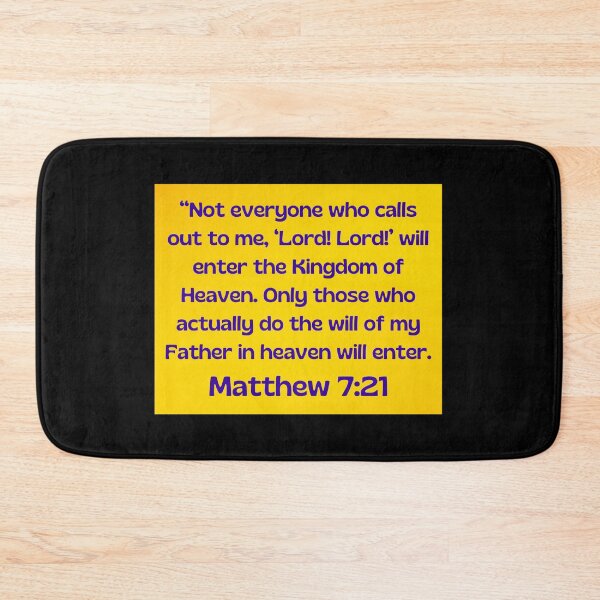 Item preview, Bible Verse Matthew 7:21 designed and sold by Prayingwarrior.
