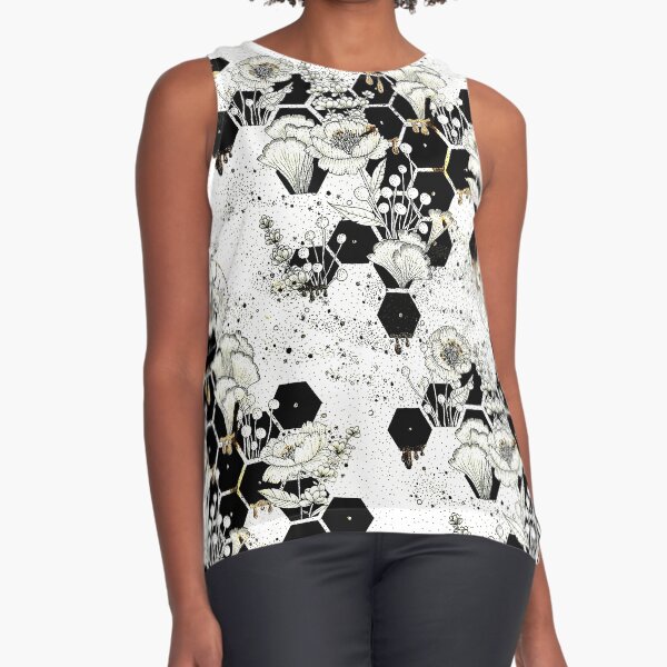 Space Bee Sleeveless Top