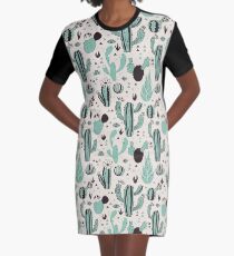 Cacti Graphic T-Shirt Dress