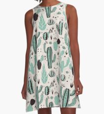 Cacti A-Line Dress