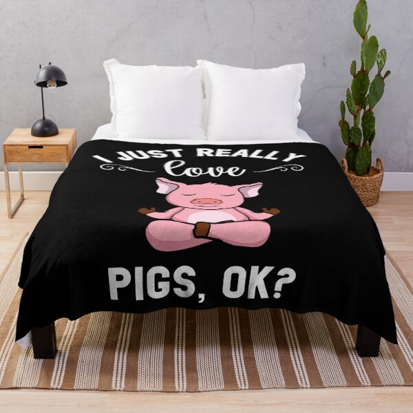 Item preview, I Just Really Love Pigs Ok Funny Yoga Piglet  designed and sold by Mariano Topno.