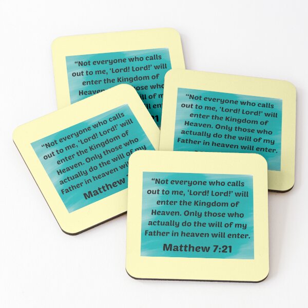 Item preview, Bible Verse Matthew 7:21 designed and sold by Prayingwarrior.