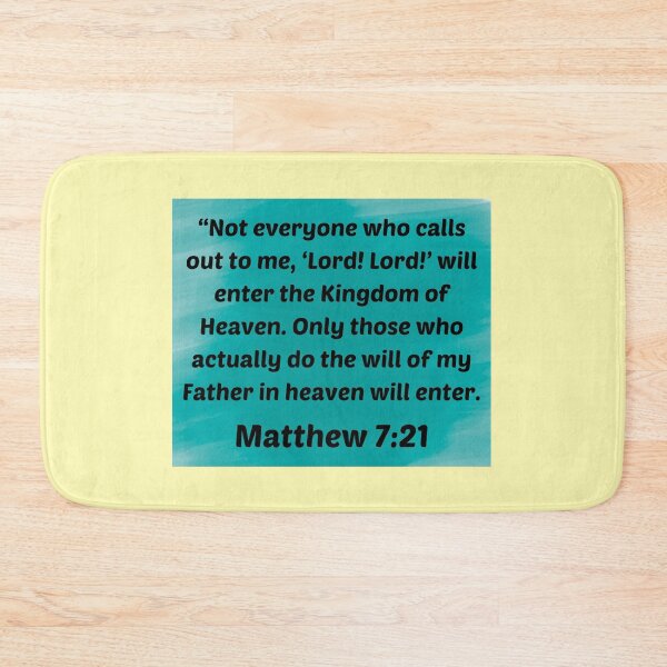 Item preview, Bible Verse Matthew 7:21 designed and sold by Prayingwarrior.