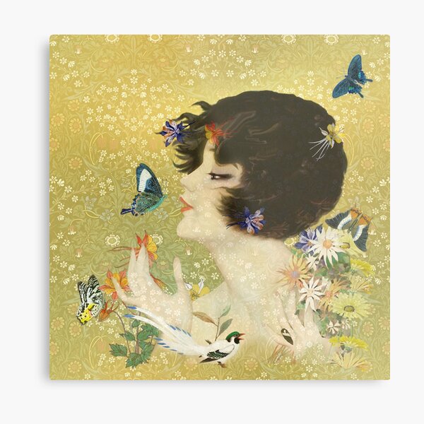 Clive Art Deco Springtime Euphoria Metal Print