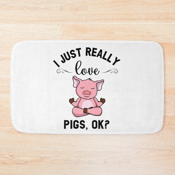 Item preview, I Just Really Love Pigs Ok Funny Cute Yoga Pose Pig Baby designed and sold by Mariano Topno.