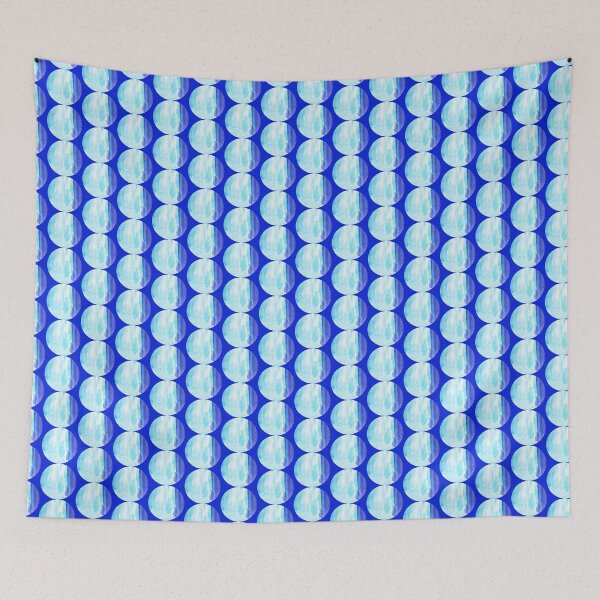 Item preview, Blue watercolor circle pattern | ice color palette designed and sold by lausn.