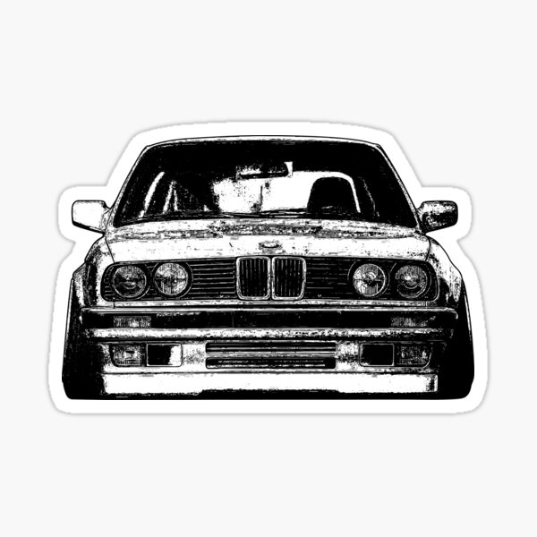 E30 Skizzenkunst Sticker