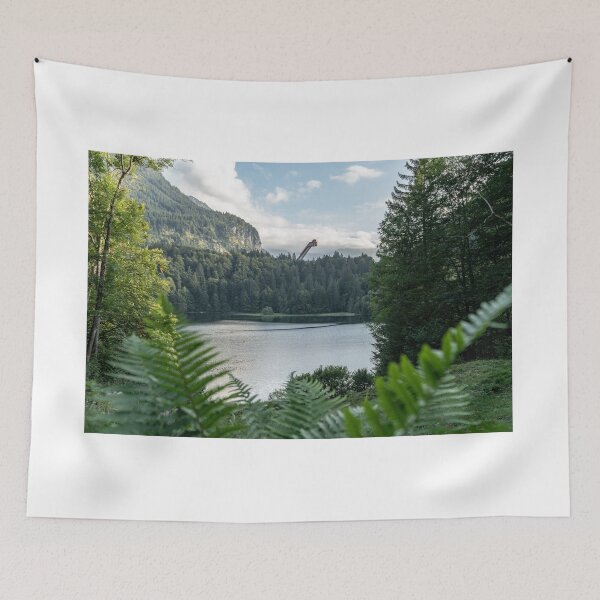 Item preview, Oberstdorf Freibergsee and ski flying hill - Allgäu Alps 11 designed and sold by xP42.