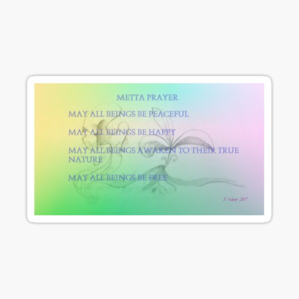 METTA PRAYER Sticker