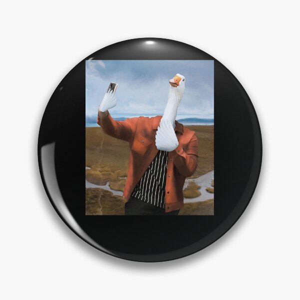 Item preview, Human Duck Taking A Selfie Oil Painting designed and sold by mrkedi123.