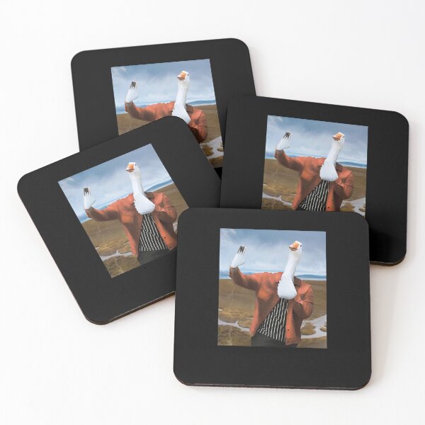 Item preview, Human Duck Taking A Selfie Oil Painting designed and sold by mrkedi123.