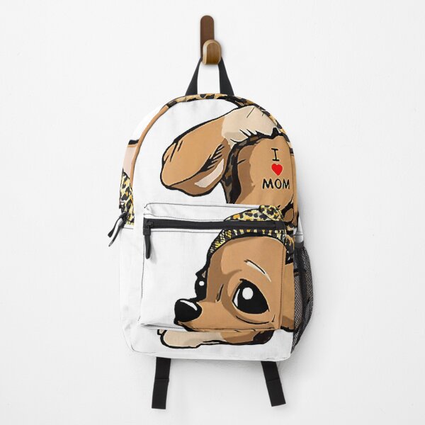 Item preview, I Love Mom Tattoo Funny Chihuahua Dog With Bandana designed and sold by MichealExan.