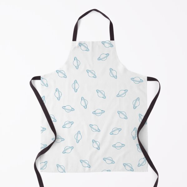 Item preview, Randomized Light Blue Planet Saturn Pattern designed and sold by Nicolette Olivier.