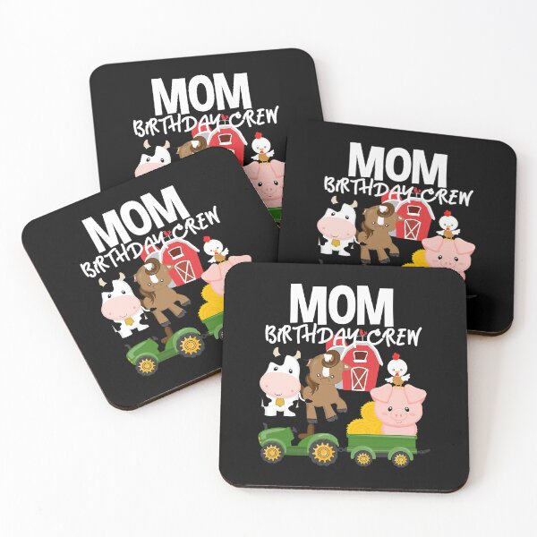Item preview, Mom Birthday Crew Farm Animals Barnyard Tractor Bday Party designed and sold by PameGraha.