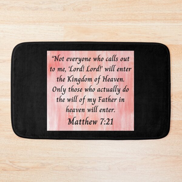 Item preview, Bible Verse Matthew 7:21 designed and sold by Prayingwarrior.
