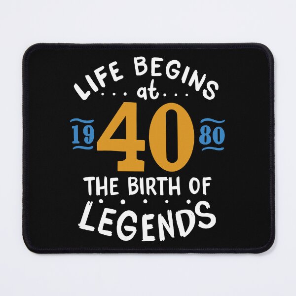 Item preview, 40th Birthday Life Begins At 40, Legends Born 1980 designed and sold by haselshirt.