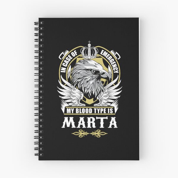 Item preview, Marta Name T Shirt - In Case Of Emergency My Blood Type Is Marta  Gift Item Tee designed and sold by anthonyodo.