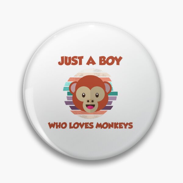 Item preview, just a boy who loves monkey, cute monkey lover gifts for Boys And Girls And Human designed and sold by yssnyd.